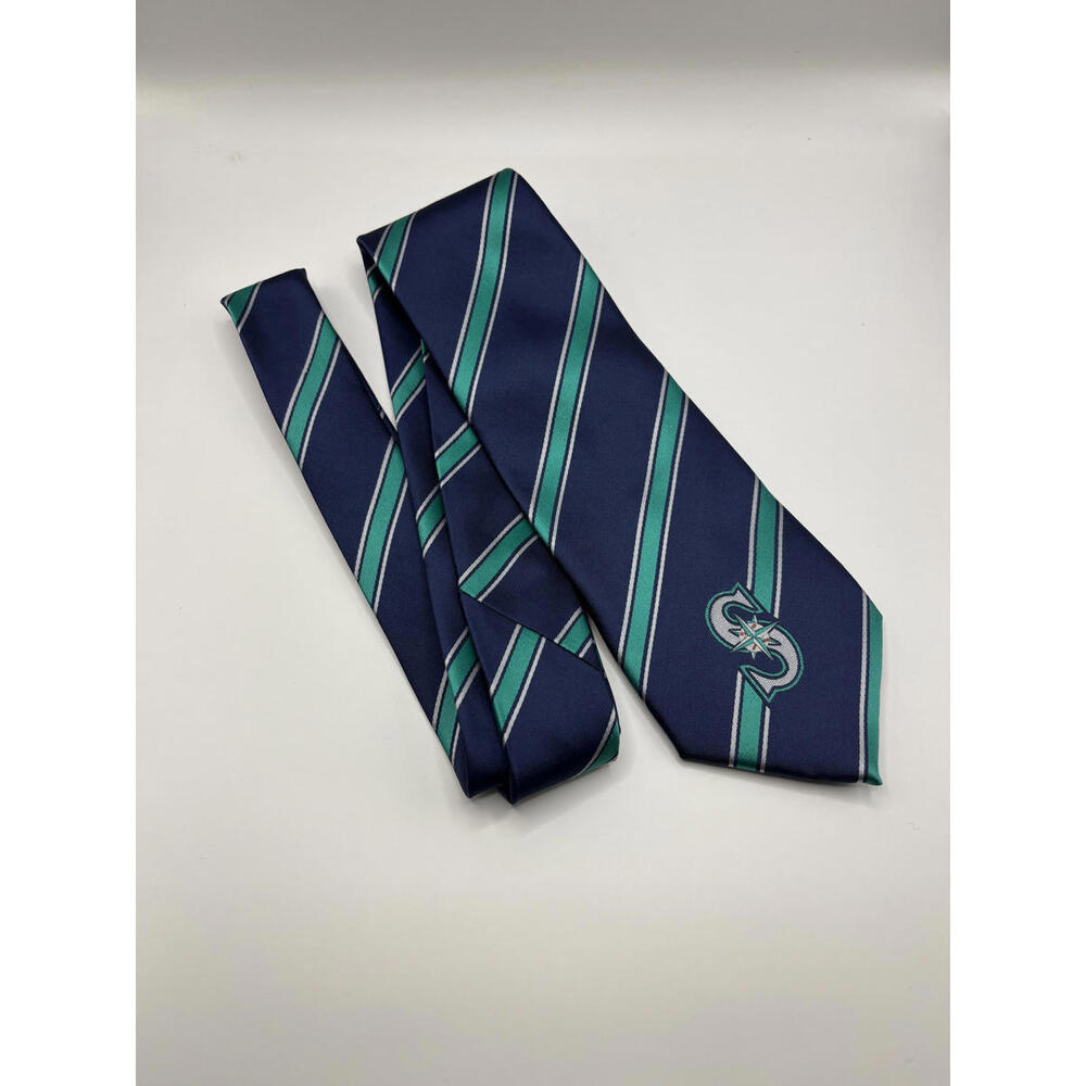 SEATTLE MARINERS MLB Tie - Striped Design - Perfect for Game Day